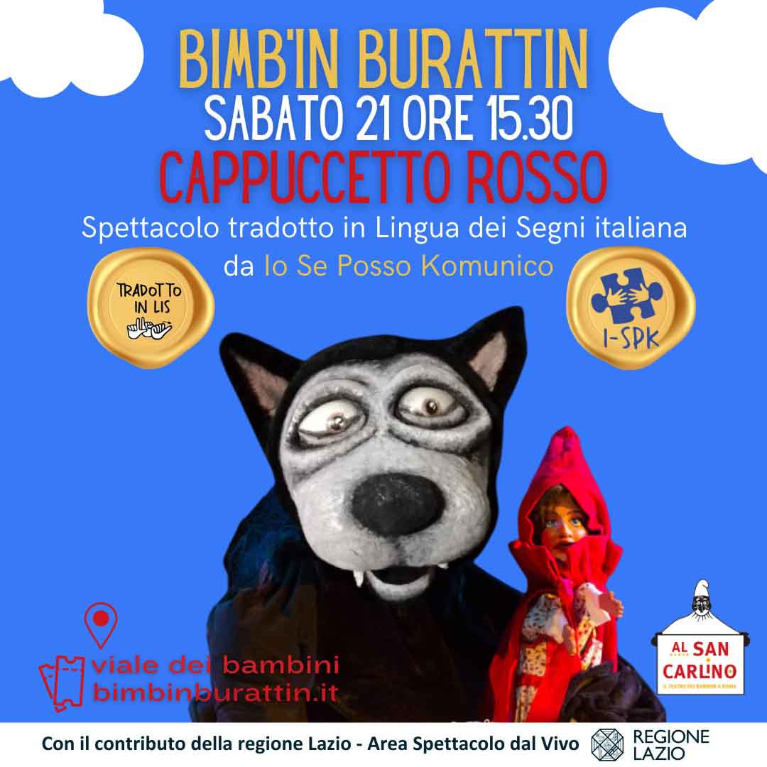 BIMB'IN BURATTIN presenta CAPPCUCETTO ROSSO!!