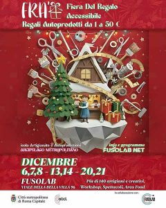 Presenti al “FRA’ – Fiera del REgalo Accessibile” 3–14 & 20–21 dicembre 2025